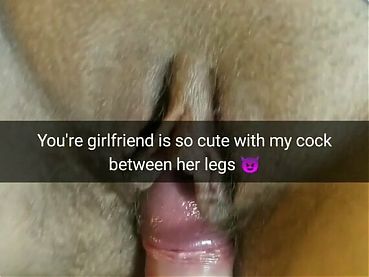 Your girlfriend looks so cute with my dick in her pussy!